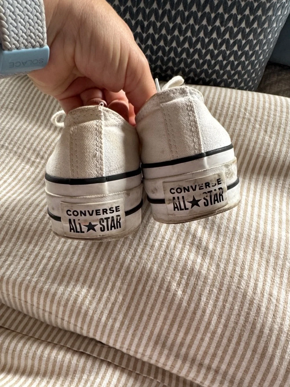 Converse Low Top Platform Sneakers - Off-White